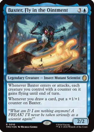 FOIL Baxter, Fly in the Ointment (Surge Foil) (TMC-010) - Commander: Teenage Mutant Ninja Turtles - Magic The Gathering