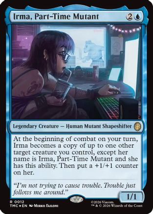 FOIL Irma, Part-Time Mutant (Surge Foil) (TMC-012) - Commander: Teenage Mutant Ninja Turtles - Magic The Gathering