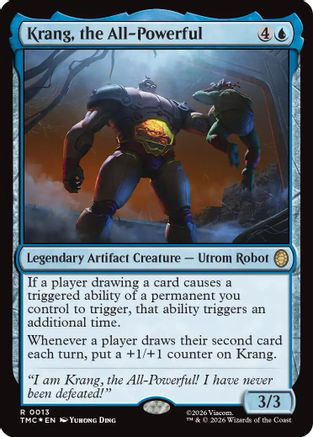 FOIL Krang, the All-Powerful (Surge Foil) (TMC-013) - Commander: Teenage Mutant Ninja Turtles - Magic The Gathering
