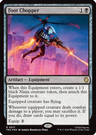 FOIL Foot Chopper (Surge Foil) (TMC-017) - Commander: Teenage Mutant Ninja Turtles - Magic The Gathering