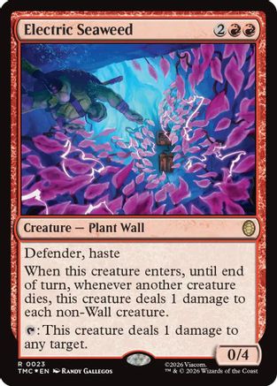 FOIL Electric Seaweed (Surge Foil) (TMC-023) - Commander: Teenage Mutant Ninja Turtles - Magic The Gathering