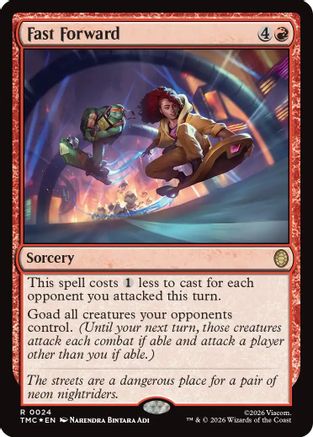 FOIL Fast Forward (Surge Foil) (TMC-024) - Commander: Teenage Mutant Ninja Turtles - Magic The Gathering