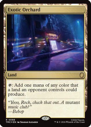 FOIL Exotic Orchard (Surge Foil) (TMC-066) - Commander: Teenage Mutant Ninja Turtles - Magic The Gathering