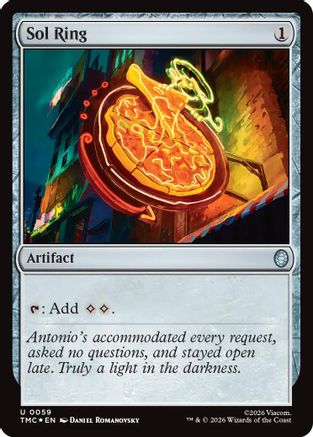 FOIL Sol Ring (Surge Foil) (TMC-059) - Commander: Teenage Mutant Ninja Turtles - Magic The Gathering