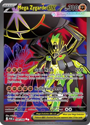 Mega Zygarde ex - 104/088 104 - ME03 Perfect Order Holofoil