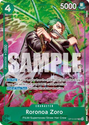 Roronoa Zoro (OP13-037) (OP13-037) - Adventure on Kami's Island