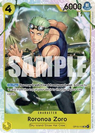 Roronoa Zoro (OP15-113) (OP15-113) - Adventure on Kami's Island
