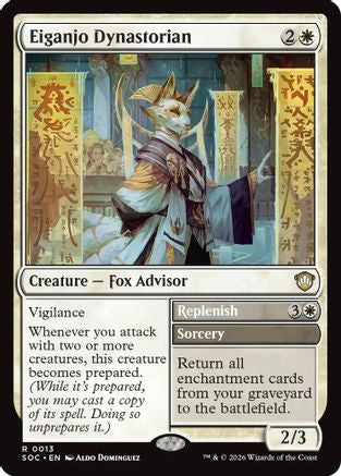 Eiganjo Dynastorian (SOC-013) - Commander: Secrets of Strixhaven - Magic The Gathering