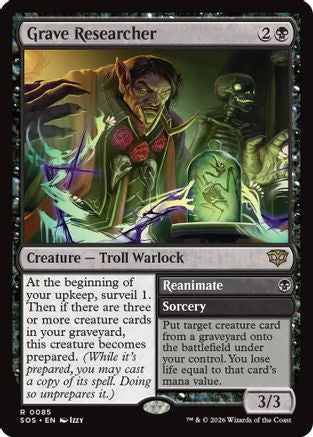FOIL Grave Researcher (SOS-085) - Secrets of Strixhaven - Magic The Gathering