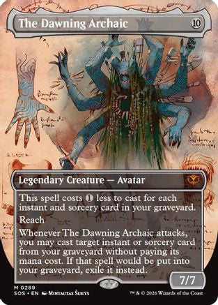 The Dawning Archaic (Borderless) (SOS-289) - Secrets of Strixhaven - Magic The Gathering