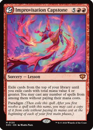 FOIL Improvisation Capstone (SOS-120) - Secrets of Strixhaven - Magic The Gathering