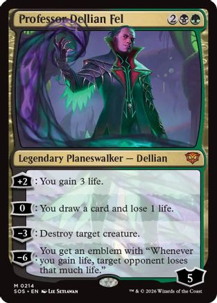 Professor Dellian Fel (SOS-214) - Secrets of Strixhaven - Magic The Gathering