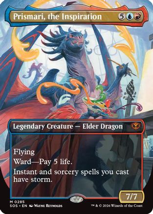 Prismari, the Inspiration (Borderless) (SOS-285) - Secrets of Strixhaven - Magic The Gathering