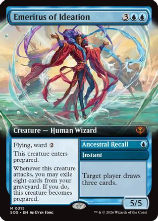 Emeritus of Ideation (Extended Art) (SOS-315) - Secrets of Strixhaven - Magic The Gathering