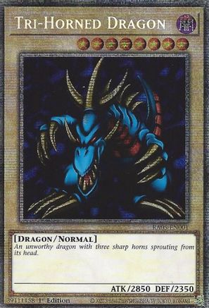 STARLIGHT RARE Tri-Horned Dragon (RA05-EN001) - Rarity Collection 5 1st Edition
