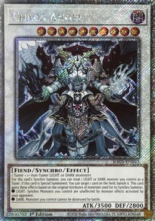 PLATINUM SECRET RARE Chaos Angel (Platinum Secret Rare) (RA05-EN043) - Rarity Collection 5 1st Edition