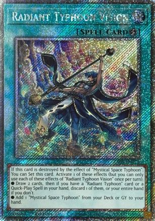 PLATINUM SECRET RARE Radiant Typhoon Vision (Platinum Secret Rare) (RA05-EN075) - Rarity Collection 5 1st Edition
