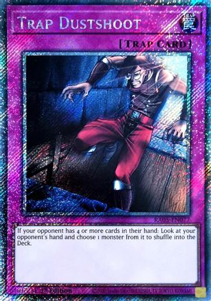 PLATINUM SECRET RARE Trap Dustshoot (Platinum Secret Rare) (RA05-EN077) - Rarity Collection 5 1st Edition