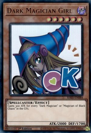 ULTRA RARE Dark Magician Girl (RA05-EN084) - Rarity Collection 5 1st Edition