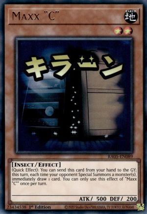 ULTRA RARE Maxx "C" (RA05-EN089) - Rarity Collection 5 1st Edition