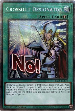STARLIGHT RARE Crossout Designator (Starlight Rare) (RA05-EN118) - Rarity Collection 5 1st Edition