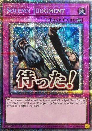 STARLIGHT RARE Solemn Judgment (Starlight Rare) (RA05-EN124) - Rarity Collection 5 1st Edition