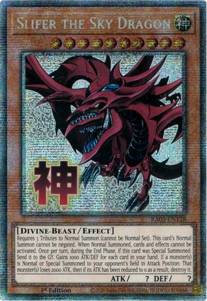 STARLIGHT RARE Slifer the Sky Dragon (Starlight Rare) (RA05-EN128) - Rarity Collection 5 1st Edition