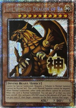 STARLIGHT RARE The Winged Dragon of Ra (Starlight Rare) (RA05-EN130) - Rarity Collection 5 1st Edition