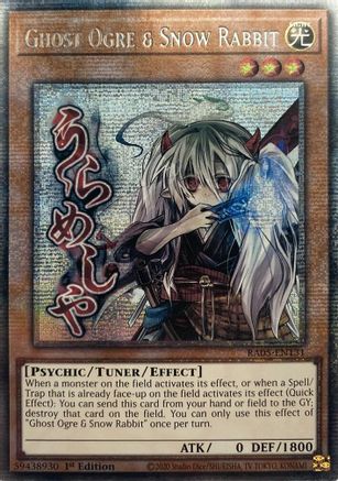 STARLIGHT RARE Ghost Ogre & Snow Rabbit (Starlight Rare) (RA05-EN131) - Rarity Collection 5 1st Edition