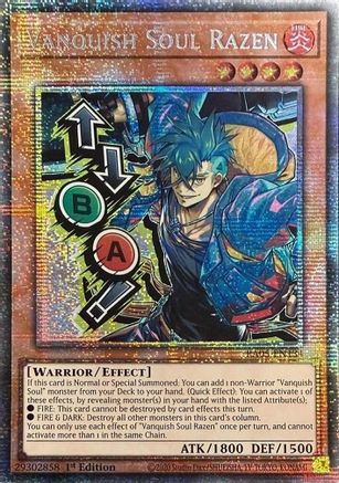 STARLIGHT RARE Vanquish Soul Razen (Starlight Rare) (Stamp) (RA05-EN134) - Rarity Collection 5 1st Edition
