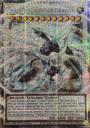 STARLIGHT RARE Shooting Quasar Dragon (Starlight Rare) (RA05-EN143) - Rarity Collection 5 1st Edition