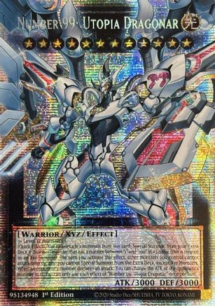 STARLIGHT RARE Number 99: Utopia Dragonar (Starlight Rare) (RA05-EN144) - Rarity Collection 5 1st Edition