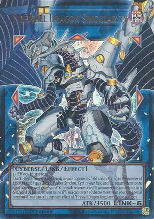 ULTRA RARE Firewall Dragon Singularity (RA05-EN146) - Rarity Collection 5 1st Edition