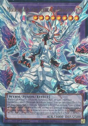 ULTRA RARE Mirrorjade the Iceblade Dragon (RA05-EN148) - Rarity Collection 5 1st Edition