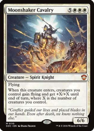 Moonshaker Cavalry (SOC-110) - Commander: Secrets of Strixhaven - Magic The Gathering