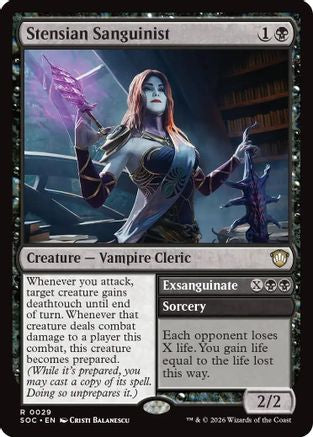 Stensian Sanguinist (SOC-029) - Commander: Secrets of Strixhaven - Magic The Gathering