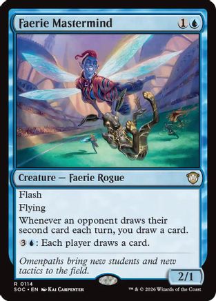 Faerie Mastermind (SOC-114) - Commander: Secrets of Strixhaven - Magic The Gathering