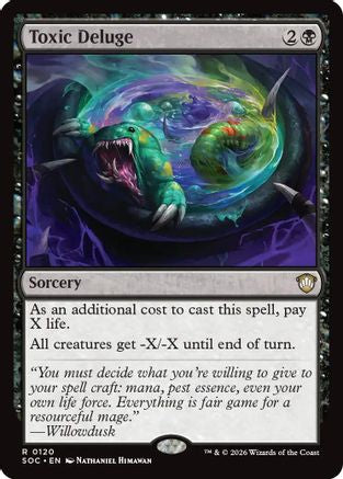 Toxic Deluge (SOC-120) - Commander: Secrets of Strixhaven - Magic The Gathering
