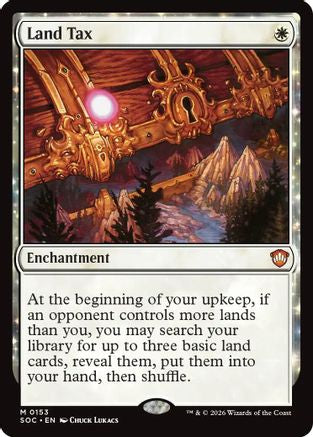 Land Tax (SOC-153) - Commander: Secrets of Strixhaven - Magic The Gathering
