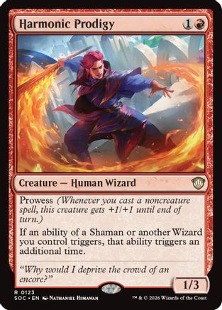 Harmonic Prodigy (SOC-123) - Commander: Secrets of Strixhaven - Magic The Gathering