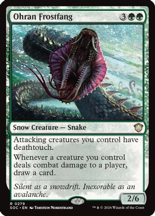 Ohran Frostfang (SOC-279) - Commander: Secrets of Strixhaven - Magic The Gathering