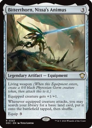 Bitterthorn, Nissa's Animus (SOC-343) - Commander: Secrets of Strixhaven - Magic The Gathering