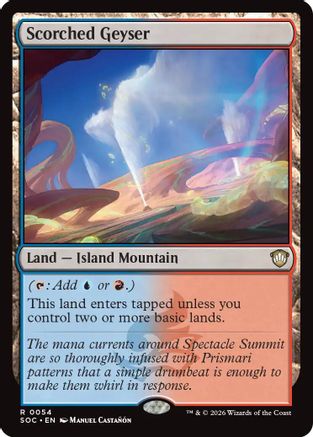 Scorched Geyser (SOC-054) - Commander: Secrets of Strixhaven - Magic The Gathering