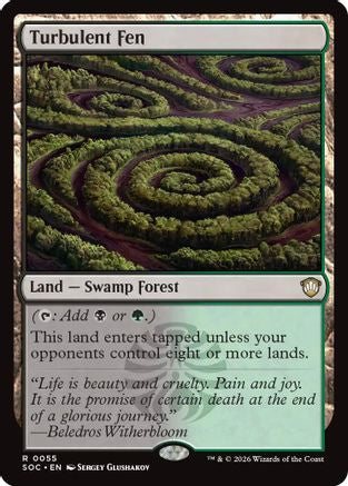 Turbulent Fen (SOC-055) - Commander: Secrets of Strixhaven - Magic The Gathering