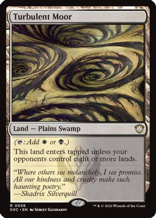 Turbulent Moor (SOC-056) - Commander: Secrets of Strixhaven - Magic The Gathering