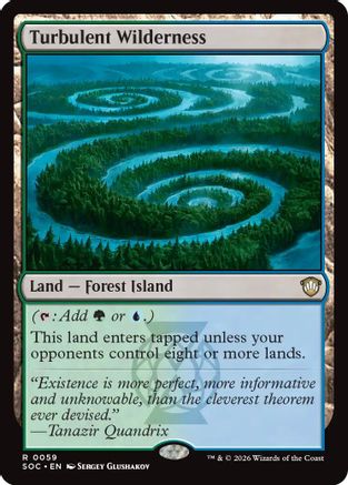 Turbulent Wilderness (SOC-059) - Commander: Secrets of Strixhaven - Magic The Gathering