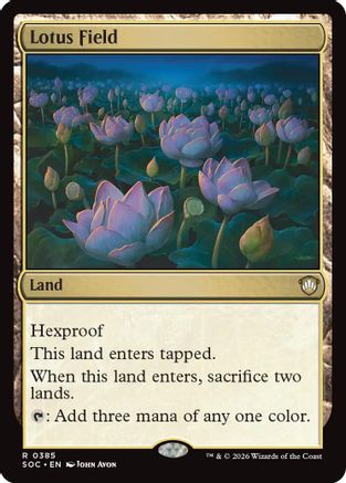 Lotus Field (SOC-385) - Commander: Secrets of Strixhaven - Magic The Gathering