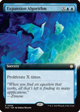 Expansion Algorithm (Extended Art) (SOC-069) - Commander: Secrets of Strixhaven - Magic The Gathering
