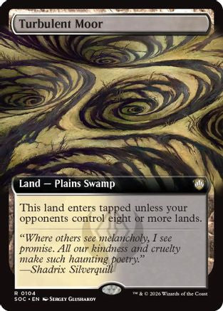 Turbulent Moor (Extended Art) (SOC-104) - Commander: Secrets of Strixhaven - Magic The Gathering