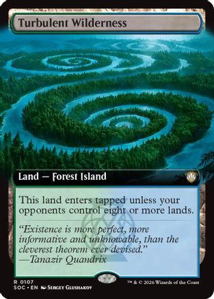 Turbulent Wilderness (Extended Art) (SOC-107) - Commander: Secrets of Strixhaven - Magic The Gathering